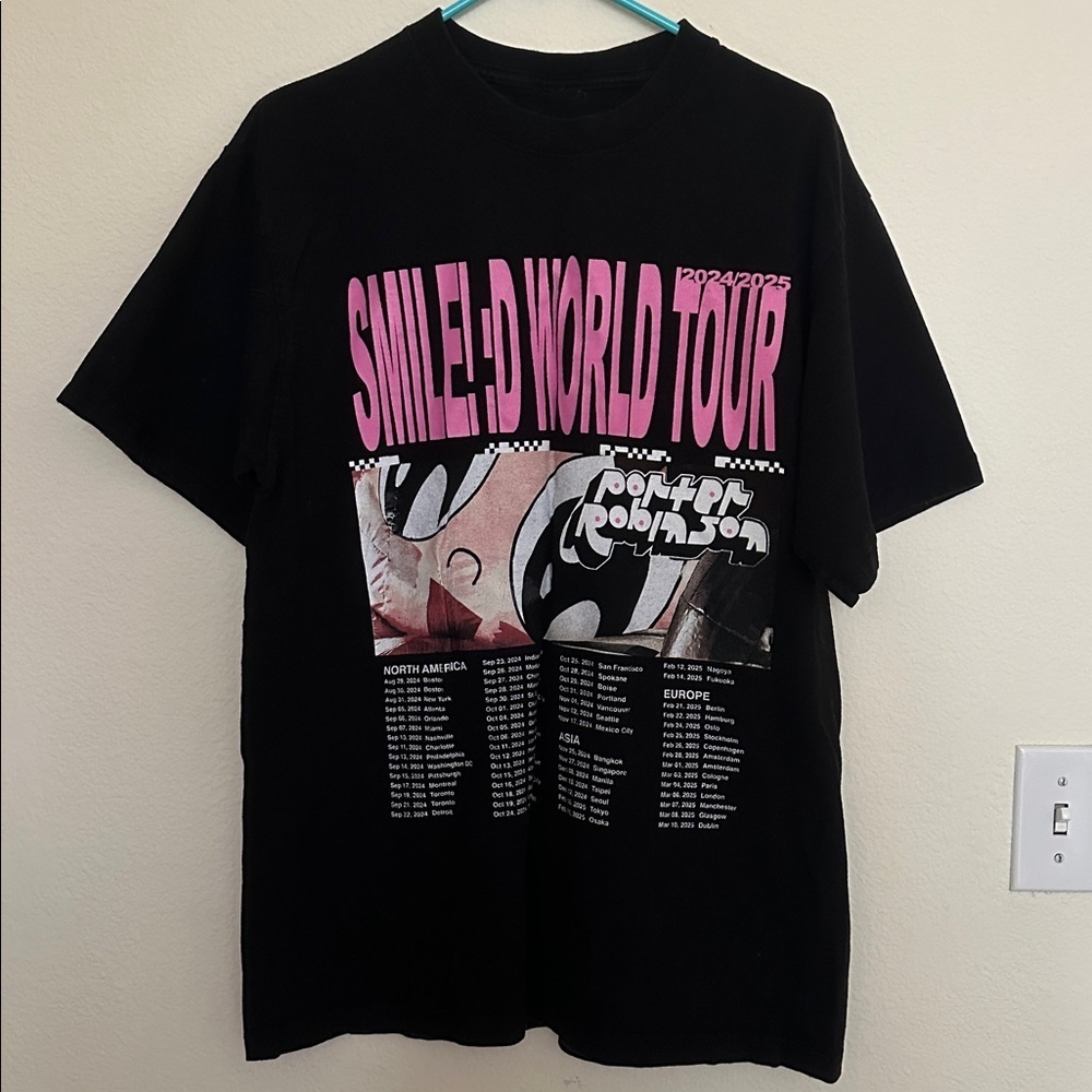 Porter Robinson Merch Smile World Tour Graphic Tee Unisex